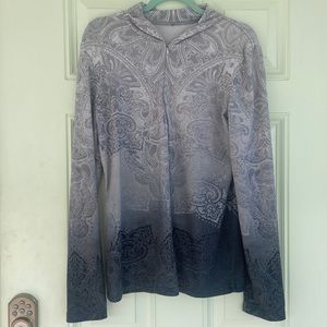Prana XL pullover ombré shades of grey